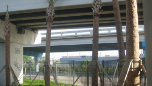 Parking lot under I-395 improvements