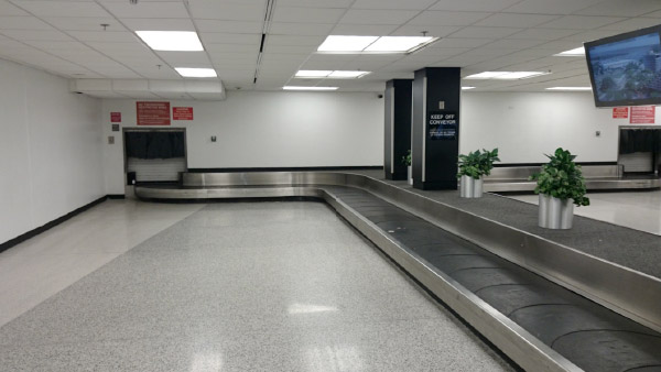 Terminal wide baggage portal security work